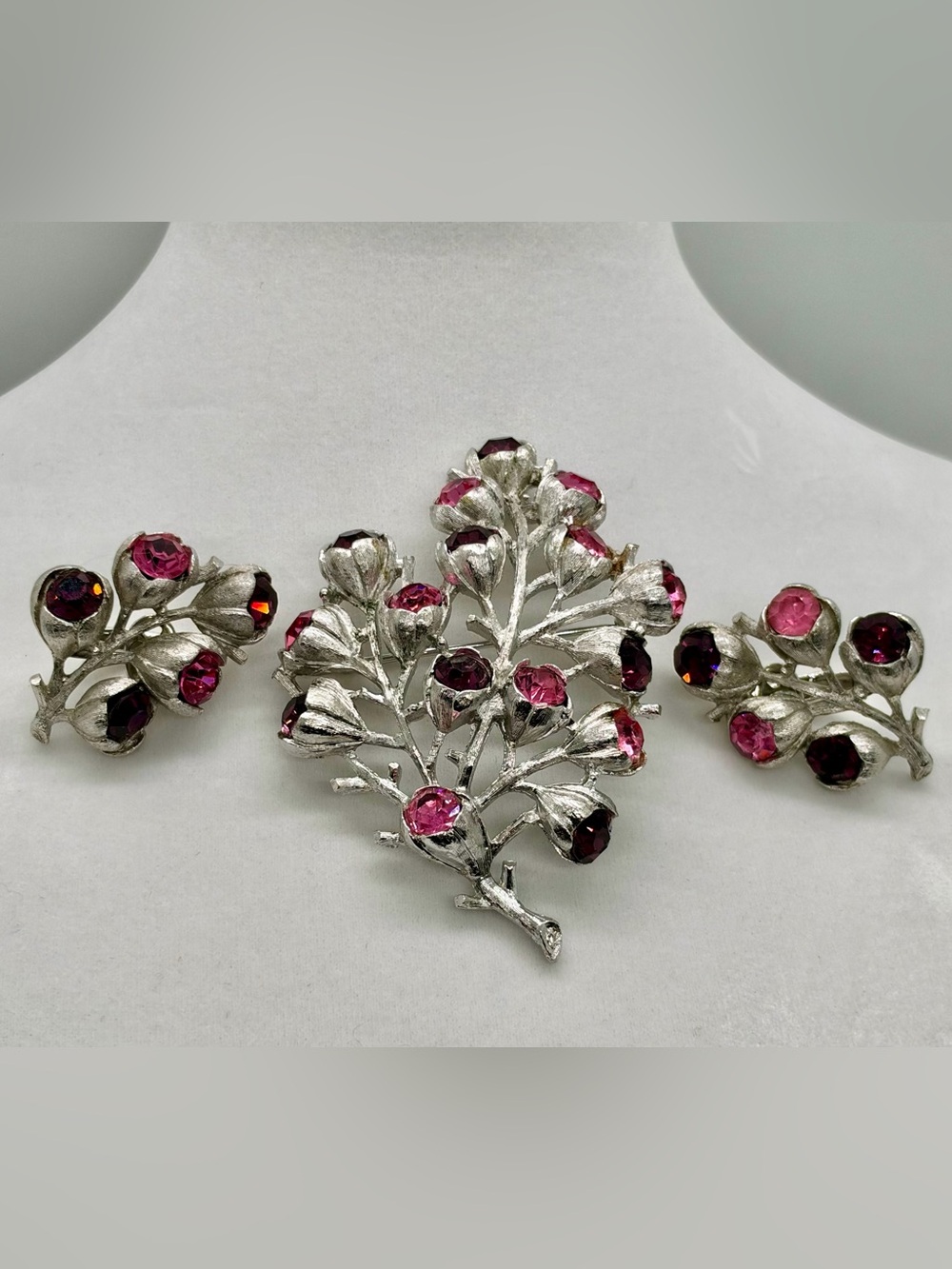 Sarah Coventry “Wisteria” Brooch & Earrings